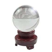 Large Crystal Sphere Ball 100mm Stand for Witchcraft Magical Tools Crystal picture