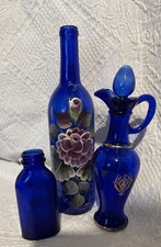 Cobalt Blue Glass Bottles picture