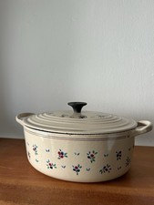 Vintage Le Creuset Petits Fruits Oval Dutch Oven Size C Made in France picture