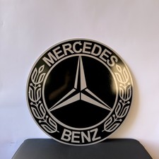 Mercedes-Benz Heritage Logo Heavy Metal Sign XL-  50 cm (19.7 inches) picture