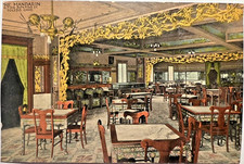 Rare THE MANDARIN CHINESE RESTAURANT INTERIOR Toledo Ohio 1913 Postcard D6 picture