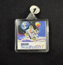 Vintage Corel WordPerfect Suite Office 7 Plastic Keychain picture