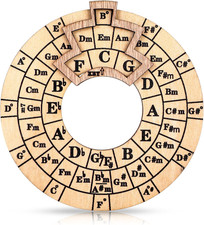 JIEYAO Wooden Melody Tool, Circle of Fifths Wheel Chord Tool, Music Nomad Guitar picture
