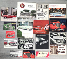 Vintage DeSoto Sales Brochure Lot of 17 1950s Firedome Fireflite Mopar Dealer Ad picture