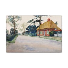 Cass Gilbert, born Zanesville, OH - A Road in Dorset - 1931 - Canvas Wall Art picture
