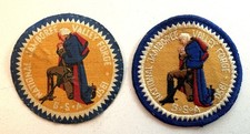 2 different 1950 National Jamboree pocket patches; canvas and embroidered issues picture