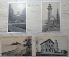 c1910 Set of (4) Staten Island NY Lighthouses New Dorp Prince's Bay Post Cards picture