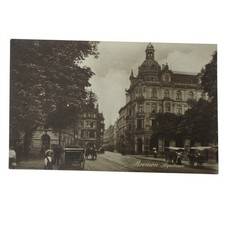 Vintage Bremen Sogestrasse Germany Postcard 1921 Antique Street Scene Litho picture