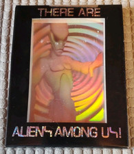 Vtg 90’s There Are Aliens Among Hologram Set Fantasma Trading Cards Disclosure picture