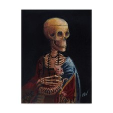 Trademark Fine Art - 'skelly A Ferret' Canvas Art - 19x14 ALI43477-C1419GG picture