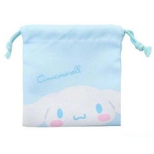 Sanrio Cinnamoroll Flat Drawstring Pouch Blue Kawaii Bag Tees Factory From Japan picture