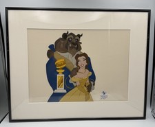 Disney Animation Gallery Sericel –Beauty & the Beast Framed 20x16 Official(READ) picture