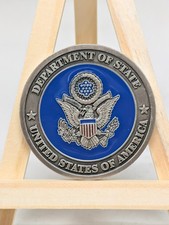 Presented by Secretary of State Challenge Coin Department of State DOS picture