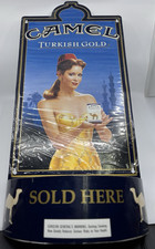 Vintage Camel Turkish Gold Cigarette Advertising Tobacco Wall Display w/Light picture
