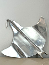 Vintage Holland Boone Polished Pewter Manta Ray Tray  picture