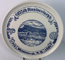 VTG 275th Anniversary Middleburgh NY Plate Kettlesprings Kilns USA 1712-1987 picture