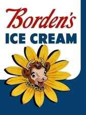 Borden's Ice Cream w/ Elsie the Cow New Metal Sign: 12 x 16 -  picture