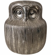 Vintage Rare BITOSSI Aldo Londi Owl Silver Pottery Italy 1970s Mid Century picture