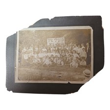 Antique cabinet group photo of young Zionists Eastern Europe early 20th cen picture
