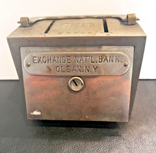 Antique Exchange Nat'l Bank of Olean. N.Y. 1891 Patent Rust picture