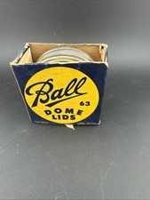 Ball Dome Lids. 63.  11 In Box. Vintage. Made In Muncie IN picture