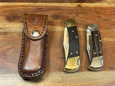 USA AMERICA 250 LIMITED Custom Brown Leather Sheath for BUCK 110 & 112 Knife picture