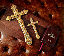 1 Bespoke Ornate Crucifix Christmas Ornament picture
