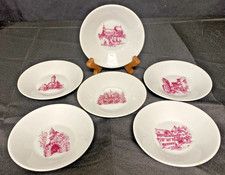 Set Of 6 Hochst 4.25” Plates- Scenes Of Frankfurt  picture