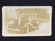 Grand Junction Colorado CO Woman With Automobile Car Antique Snapshot Photo picture