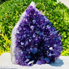 3.51LB Natural Amethyst geode quartz cluster crystal specimen Healing picture