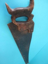 Vintage Shapleigh Diamond Edge Hand Saw w/Medallion Wooden Handle 26