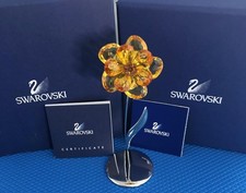 SWAROVSKI DAMBULLA LIGHT TOPAZ MAGNETIC FLOWER, #677618, COA, NIB, RETIRED picture