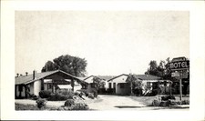 Oakdale California CA Oakdale Motel c1940s-50s Vintage Postcard picture