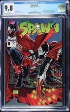 PRIMO:  SPAWN #8 McFARLANE art Image comics 1993 NM/MT 9.8 CGC picture