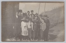RPPC Hazelwood Sunday School 1910 Pittsburgh PA Real Photo Postcard Kids Fashion picture