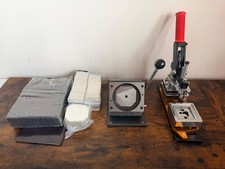 fridge magnet making machine with a separate cutting die and press 2.5 inch picture