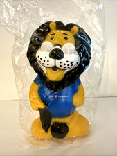 Hubert The Lion Coin Bank 1980's BMO Harris Bank Plastic 7.5