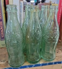 Rare 6 Pack Vintage Bangor ME Coca Cola Trademark 6.5 F Glass Bottles Early 1900 picture