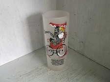 Federal Glass Frosted Gay Fad Nineties Here's To Travel... Tumbler 12oz Ice Tea picture