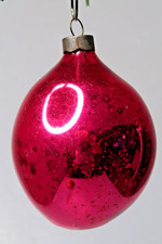 Vintage pre WWII era Blown Glass Red 3