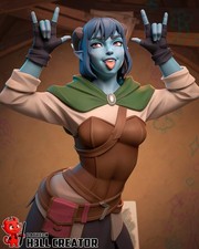 Jester Lavorre V2 Figurine Critical Role Hand Painted Model / DIY Kit 21pcs picture