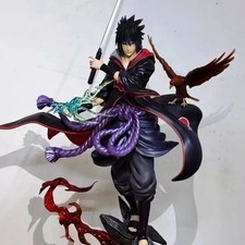 Naruto Uchiha Sasuke 24CM PVC Action Figure Anime Statue Desk Collectible Toy picture