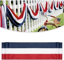 Weather-Resistant 2x20 Ft American Flag Banner for Memorial Day and Veterans Day picture