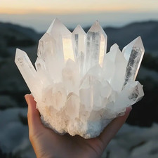500g+ Natural Large Clear Quartz Phantom Cluster Titanium Geode Quartz Crystal picture