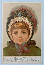 Albion Spring Tooth Cultivator Albion Mfg Co Albion Michigan Trade Card 6827 picture