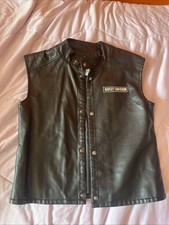 Kids Harley Davidson Leather Vest Authentic  picture