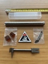 CountyComm 5 Piece EDC Lot - Ultem Dice, Coin, Topo Ti Wedg-E, 2” Ti Hooligan picture