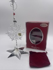 Waterford Crystal 2012 Annual Snow Crystal Christmas Ornament In Box picture
