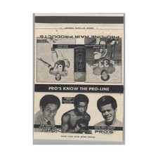 Matchbook Cover Don Newcombe - Maury Wills Pro Line Hair Products Los Angeles CA picture