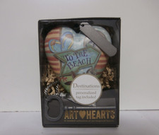 New Demdaco Art Hearts Standing Ornament With Key Stand 